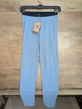 Duckworth Leggings Womens XS Light Blue Maverick Grown Spun Knit High Waist NWT